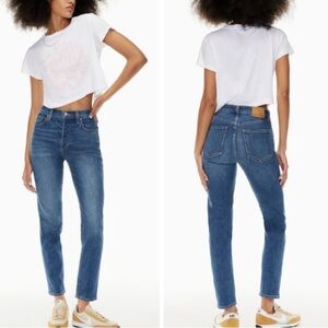 Aritzia Denim Forum The Yoko High Rise Slim Jeans